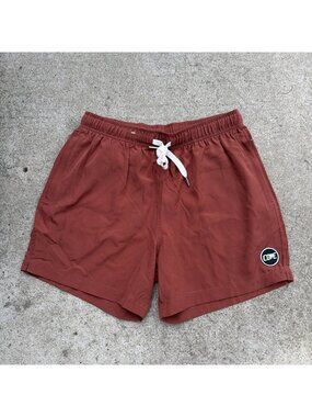 Cove Shorts Mens Rustic Orange 32 Athletic Gym 5" Inseam Drawstring